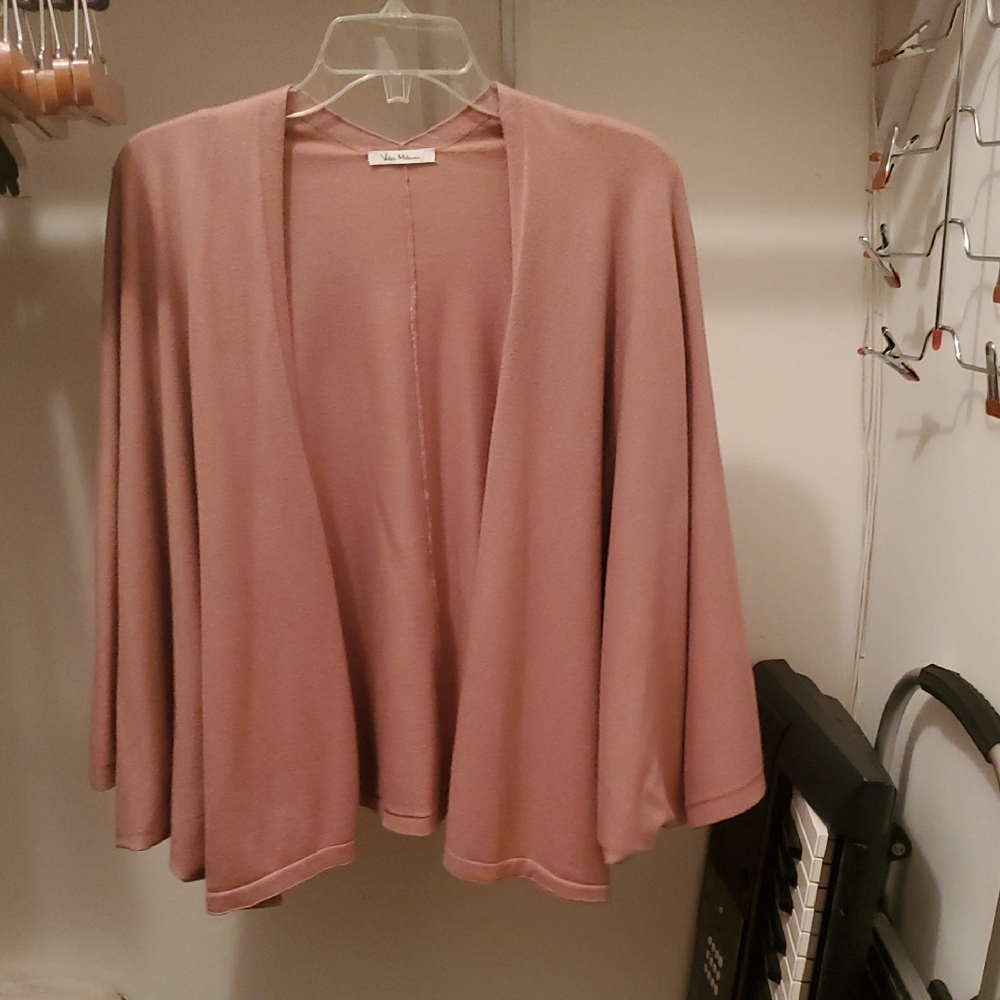 Milano Dusty Rose Open-Front Poncho